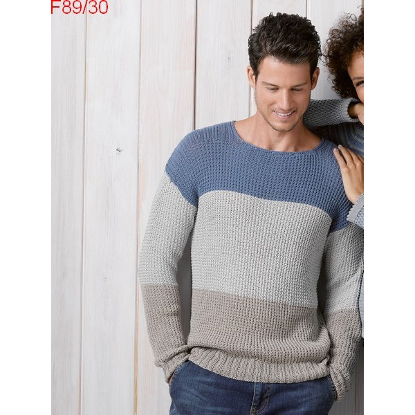 Modèle Pull Homme Laine Katia coton Mississippi 3