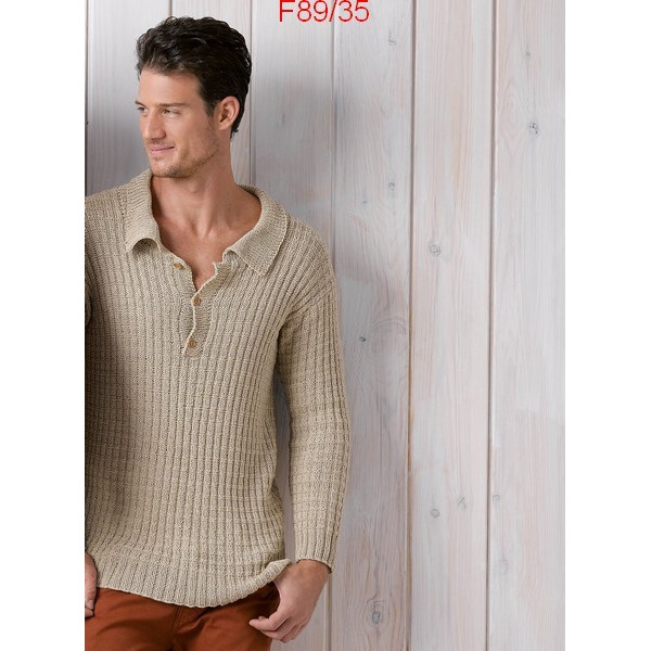 Modèle Pull Homme Laine Katia coton Cotton Cashmere