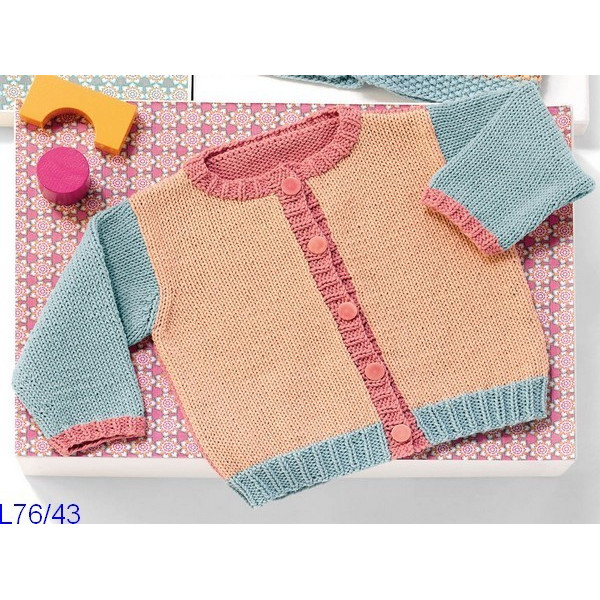 Modèle Cardigan bébé Laine Katia coton Missouri