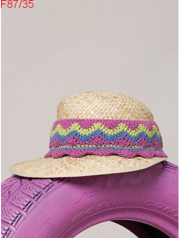 Modèle Volant pour chapeau de paille en accessoires Laine Katia coton Missouri