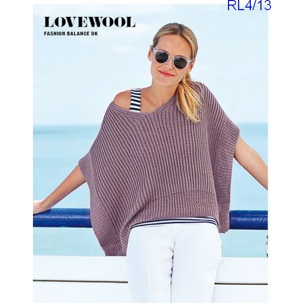 Modèle Poncho Femme Laine Rico Design Fashion Balance DK