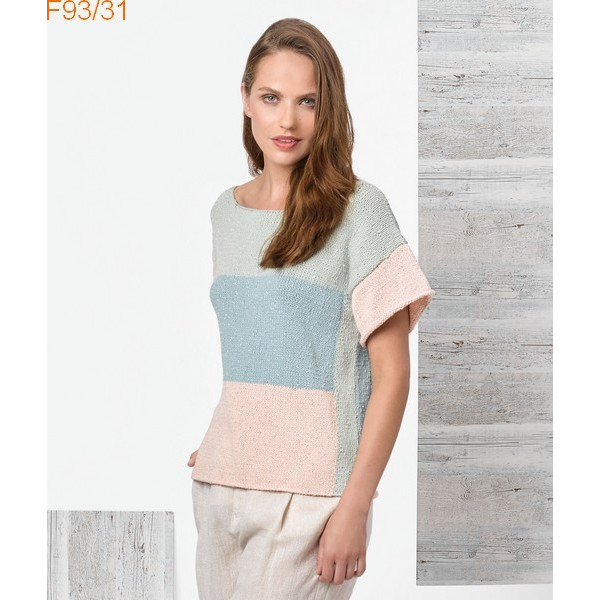 Modèle Pull Femme Laine Katia coton Moonlight