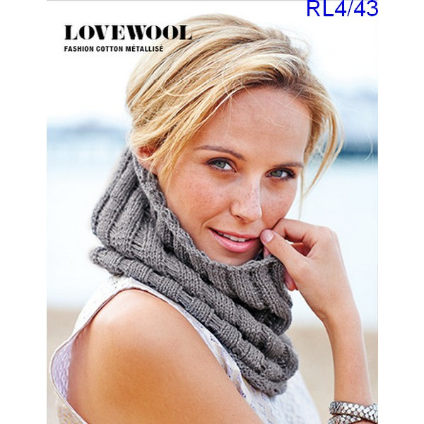 Modèle Snood Femme Laine Rico Design Fashion Cotton Métallisé