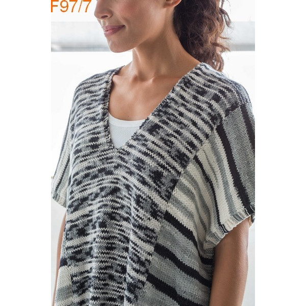 Modèle Poncho Femme Laine Katia coton Bora Bora