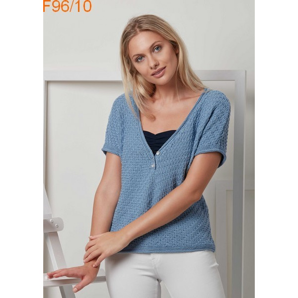 Modèle Pull Femme Laine Katia coton Tencel Cotton