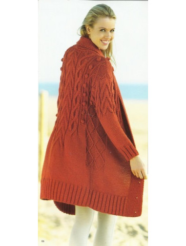 modele tricot gratuit manteau femme