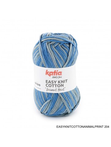 EASY KNIT COTTON ANIMAL PRINT