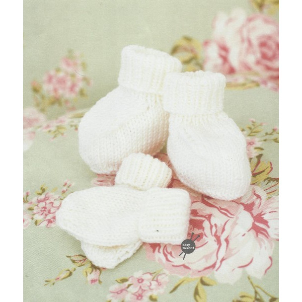 Modèle chaussons et moufles rico design baby so soft