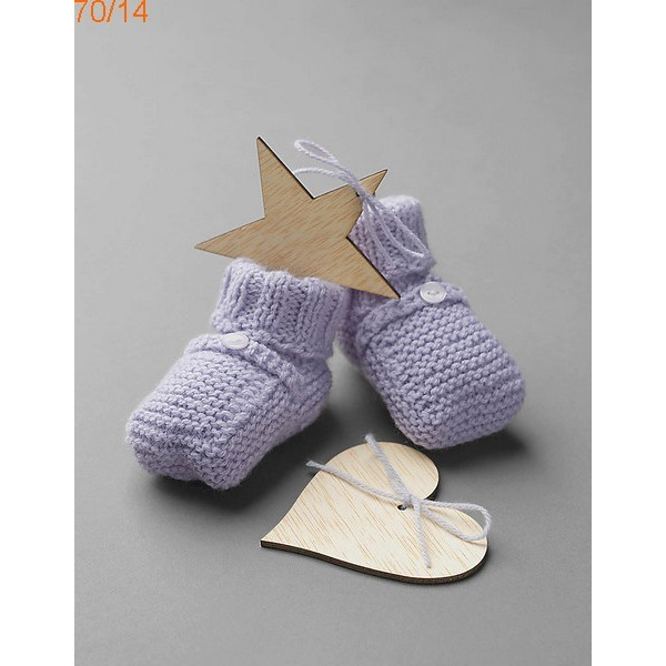 Modèle Chaussons Bébé Laine Katia Peques