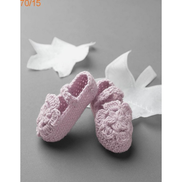 Modèle Chaussons Bébé Laine Katia Peques