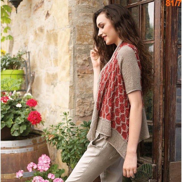 Modèle Veste femme Laine Katia coton Créta et Linen