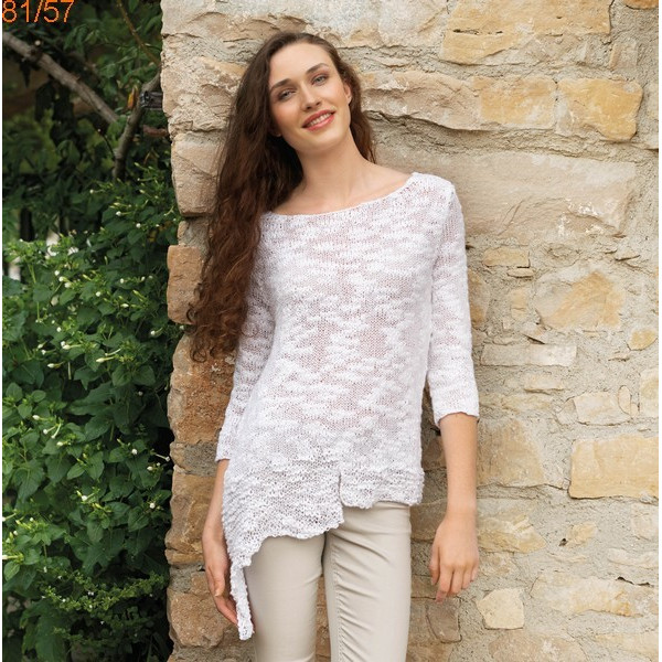 Modèle Pull femme Laine Katia coton Créta