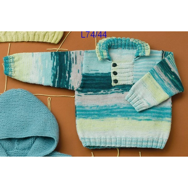 Modèle Pull Bébé Laine Katia Merino Baby Plus