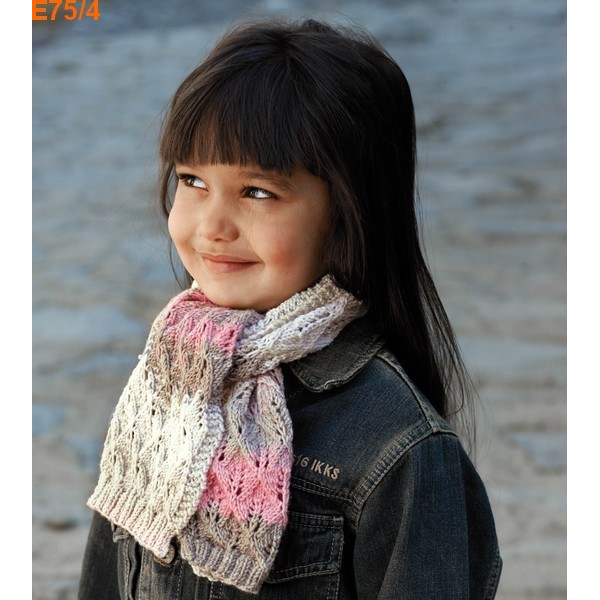 Modèle à tricoter gratuit Echarpe fille Laine Katia Merino Baby Plus
